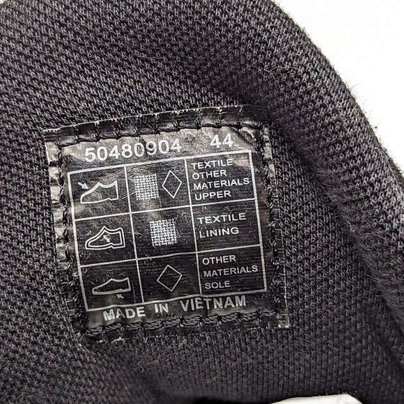 BOSS Men Panelle low-top Black Leather Athletic Lace up sneakers sz 11US EUR 44 - Picture 6 of 11